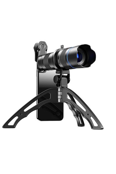 APEXEL Brand 40x Zoom Telephoto Lens With Tripod Stabilizer For Iphone 12,11,x,8,Samsung Galaxy