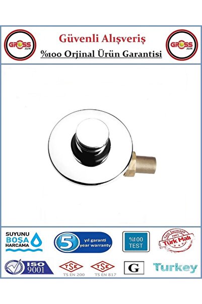 BMS Zaman Ayarlı Gömme Sıva Altı Bas 3/4'' - %100 Prinç - Orjinal Ürün - 5 Yıl Garanti