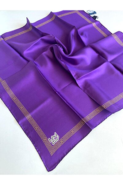 Levidor Tivil Pure Silk Scarf 48931 Μωβ Μικτό σχέδιο