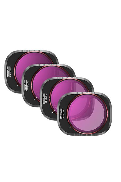 Startrc Professional Set of 4 Brand Filters for the Dji Mini 4 Pro Drone, ND4/PL, ND8/PL, ND64/PL, ND256/PL