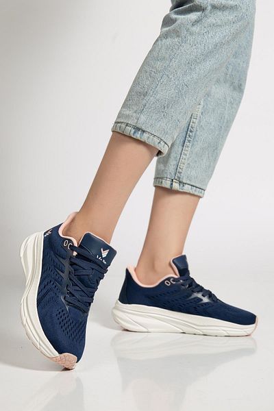 Dilimler Ayakkabı Women's Sports Shoes Navy Blue Light Thick Colorful Sole