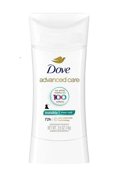 Dove Advanced Care Invisible Stick No White Marks on 100 Colors Sheer Cool