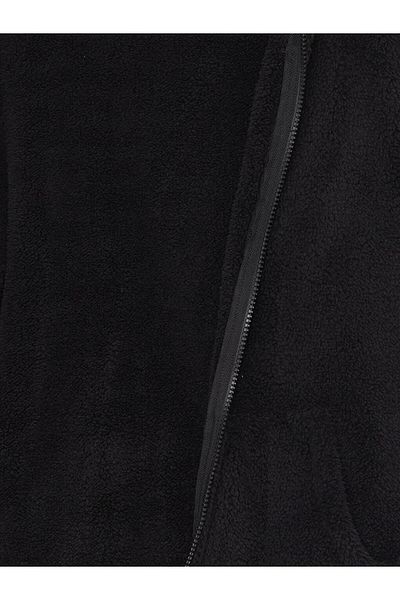 LC Waikiki Hooded Basic Long Sleeve Plush Girl's Zippered Sweatshirt (W3)