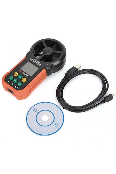 PEAKMETER Professional anemometer PEAKMETER PM6252B for measuring wind, air flow, humidity, temperature