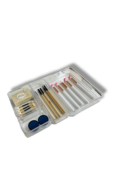 Gead Beautybox 4 Piece Transparent Multi-Purpose Organizer Set
