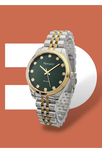 Ferrucci 3 Atm Waterproof Steel Cord Women's Wristwatch