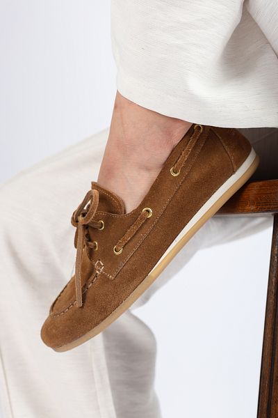 SOFT Women's Genuine Leather Boat Shoes Sigaro Suede Thermo Sole
