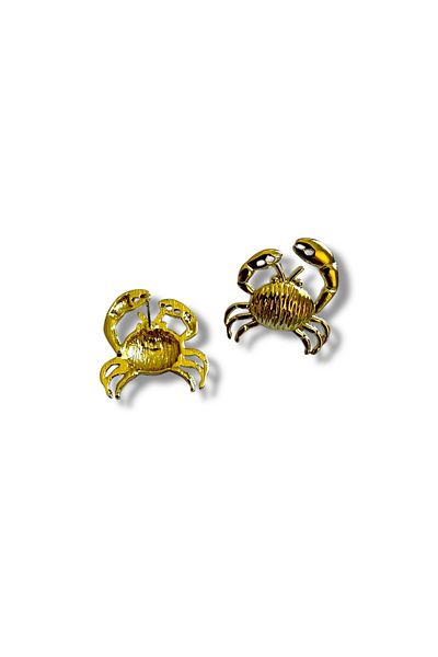 Finery by Nerrs Gold Plated Crab Earrings (3,5 cm)