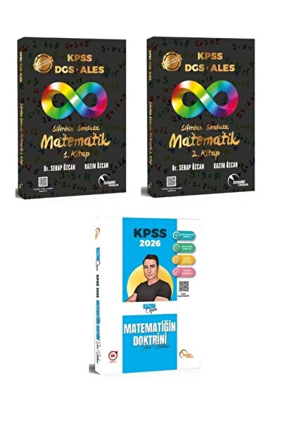 Doktrin Yayınları 2026 KPSS Doktrin Sıfırdan Sonsuza Konu Anlatımlı Matematik 1-2 ve Matematik Soru Bankası (3 Kitap)