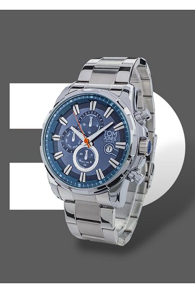 Tom Jones Original 2 Years Guarantee 3 Atm Waterproof Steel Band Men Wrist Watch