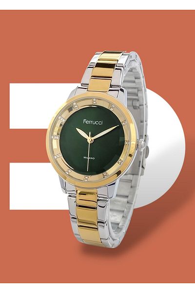 Ferrucci 3 Atm Waterproof Steel Cord Women's Wristwatch