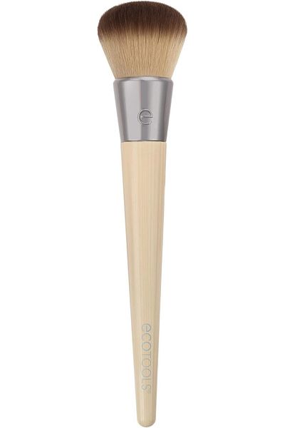 Ecotools Blending Face Makeup Brush, For Liquid & Cream Foundation, Bronzer, & Blush, Multipurpose