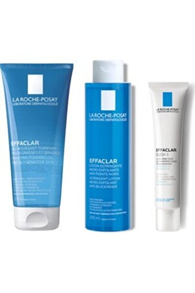 La Roche Posay Akne Bakım Seti | Effaclar Jel 200ml Effaclar Tonik 200ml Effaclar Duo ( ) 40ml