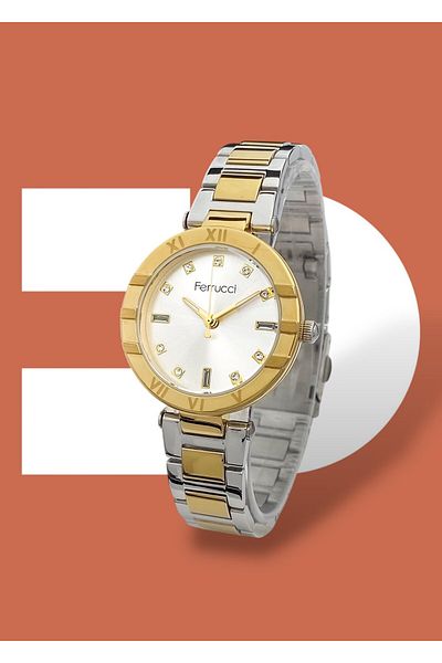 Ferrucci 3 Atm Waterproof Steel Cord Women's Wristwatch