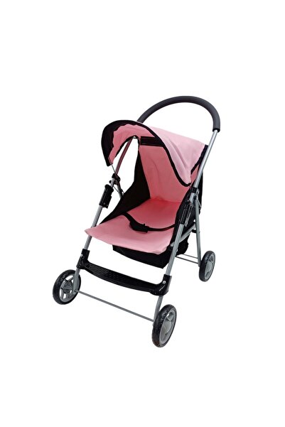 BYCEGU 99826 PEMBE RENK 4 TEKERLEKLİ OYUNCAK KATLANABİLİR GÖLGELİKLİ PUSET OY...