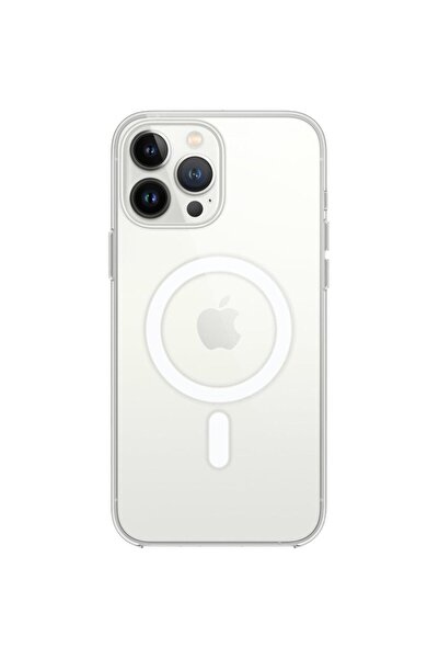 Magneticsafe iPhone 16 Pro Silikon Kılıf - Şeffaf