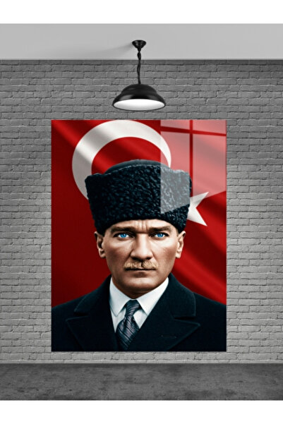 META CAM ATATÜRK TABLO CAM, OFİS,MODERN,DUVAR TABLO,ATATÜRK TABLO HEDİYELİK