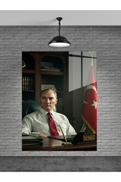META CAM ATATÜRK TABLO CAM, OFİS,MODERN,DUVAR TABLO,ATATÜRK TABLO HEDİYELİK