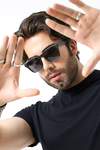 Lozzo نظارات شمسية مستقطبة مربعة الشكل باللون الأسود غير اللامع للجنسين 23037...