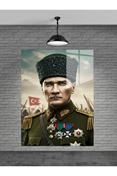 META CAM ATATÜRK TABLO CAM, OFİS,MODERN,DUVAR TABLO,ATATÜRK TABLO HEDİYELİK