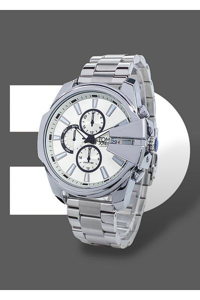 Tom Jones Original 2 Years Guarantee 3 Atm Waterproof Steel Band Men Wrist Watch