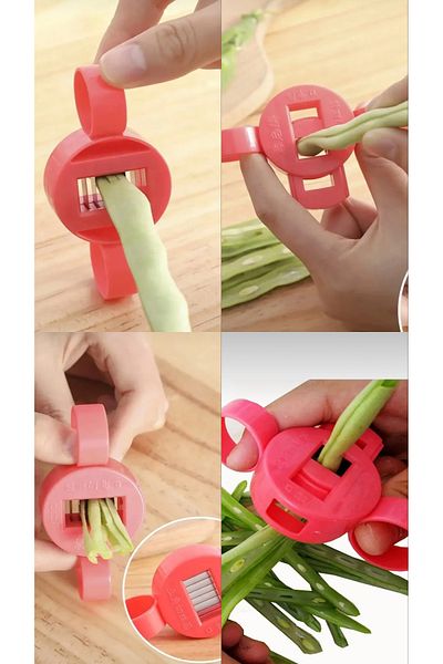 CEZVE HOME Finger-Sliced ​​Bean Slicer Practical Chopper Cutter Sorter Tool Apparatus