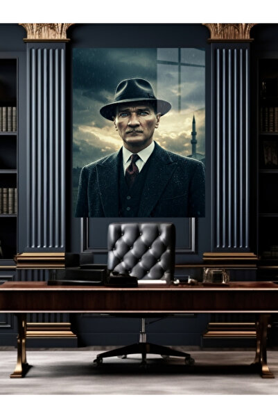 META CAM ATATÜRK TABLO CAM, OFİS,MODERN,DUVAR TABLO,ATATÜRK TABLO HEDİYELİK
