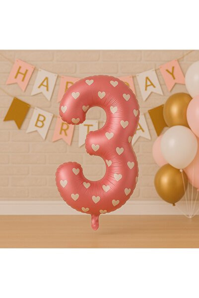 ikm balon بالون رقائق معدنية وردي مقاس 36 سم