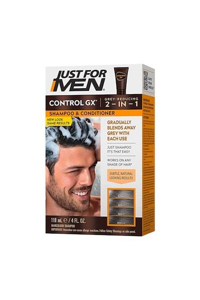 Just For Men Control GX 2in1 Shampoo and Conditioner for Gray Hair 118 ml