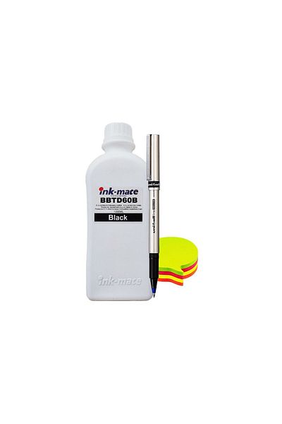 Ink-mate Ink-Mate Ink Bottle Set Compatible Brother BTD60BK 1x1000ml Black + DeLuxe Roller and Notes