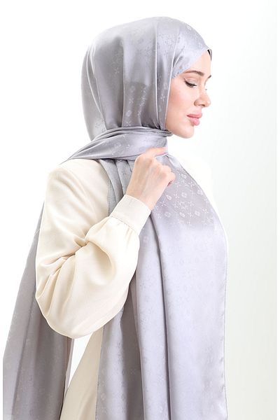 sefamerve Σάλι Karaca Jacquard 81097-13 Γκρι