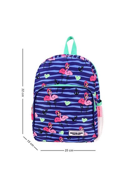 Baginn Rucsac pentru grădiniță Geantă pentru grădiniță cu imprimeu Flamingo 32*25 Cm Țesătură ortopedică hidrofugă Fată Copil