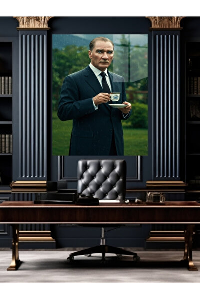META CAM ATATÜRK TABLO CAM, OFİS,MODERN,DUVAR TABLO,ATATÜRK TABLO HEDİYELİK