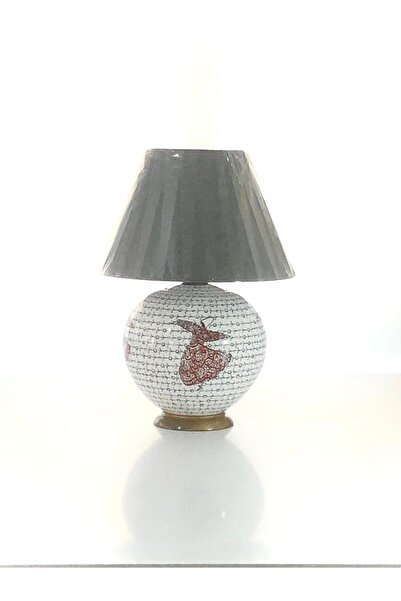 Kütahya Alkimo Hand Decor Ceramic Lampshade Table Lamp Night Light Decorative Lamp