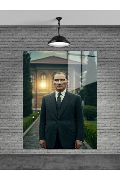 META CAM ATATÜRK TABLO CAM, OFİS,MODERN,DUVAR TABLO,ATATÜRK TABLO HEDİYELİK