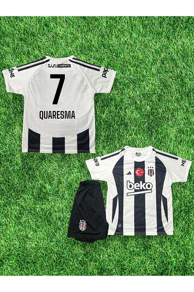 Quaxram Quaresma - 7 Çiftlik 24-25 Season Kids Football Jersey Set of 4 - with Stick