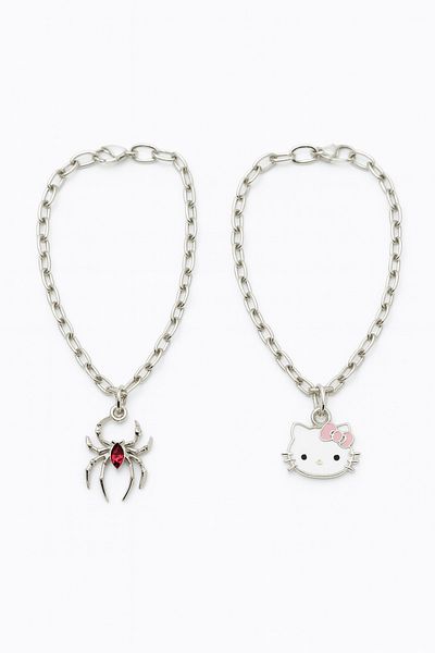 MakeWell 2Pcs Bracelets with Hello Kity and Spiderman Design
