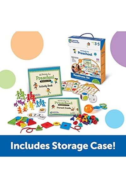 Learning Resources All Ready for Preschool Readiness Kit - 60 Activities Set, Ages 3+, Kindergartner