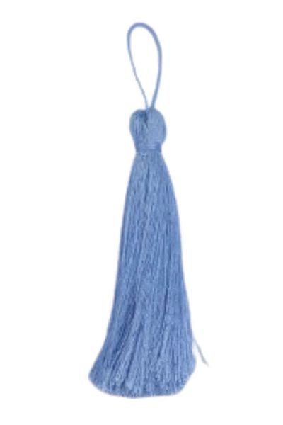Mu Art Ahşap Tassel Single 5 cm 1 Piece Blue