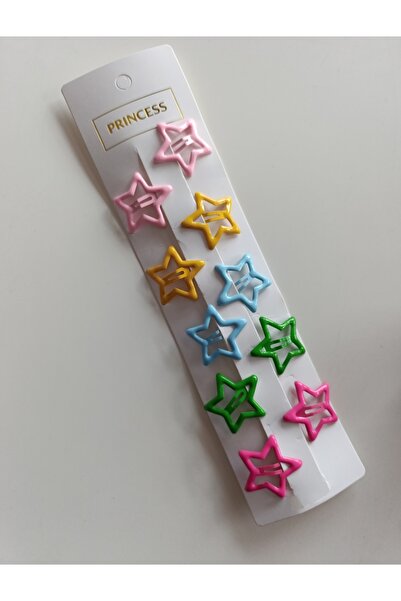 MutluBiDünya 10 Adet 5 Çift Renkli Yıldız Çıtçıt Toka