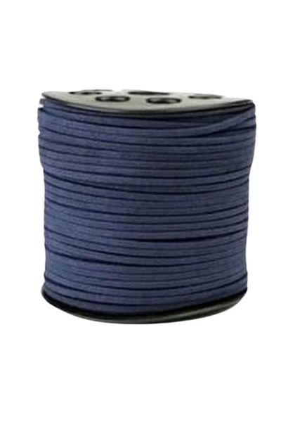 Mu Art Ahşap Chamois Rope 1 mm Navy Blue 5 Meters