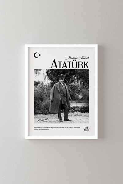 epiqart Ataturk - White Frame