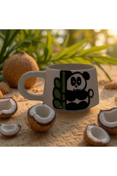 Çiporcal Classic Panda Mug Mug Cup Hand Decor