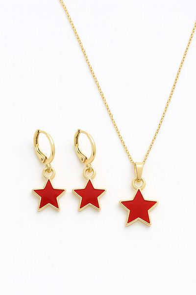 MakeWell Star Design Necklace and Earring Set