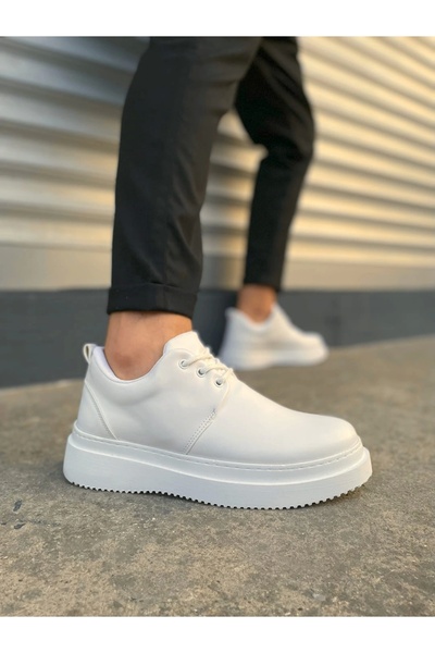 Beruflic Jyx03 Luxor Lace-Up Skin Men's Casual Sports Classic Shoes Cbt - White
