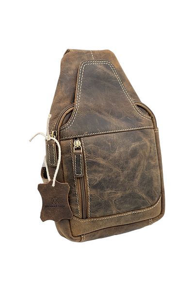 Micutz Men's Chest Crossbody Hunter Bag, Premium, Hand Made, Adjustable Strap, 17x30x10 cm