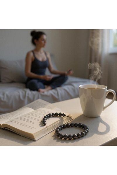 Padore Accessory Mental Clarity and Meditation: Hematite Natural Stone Bracelet