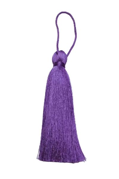 Mu Art Ahşap Tassel Single 10 cm 1 Piece Purple