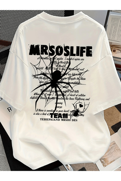 SILVERDESIGN Ανδρικό μπλουζάκι Streetwear με στάμπα Dark Spider