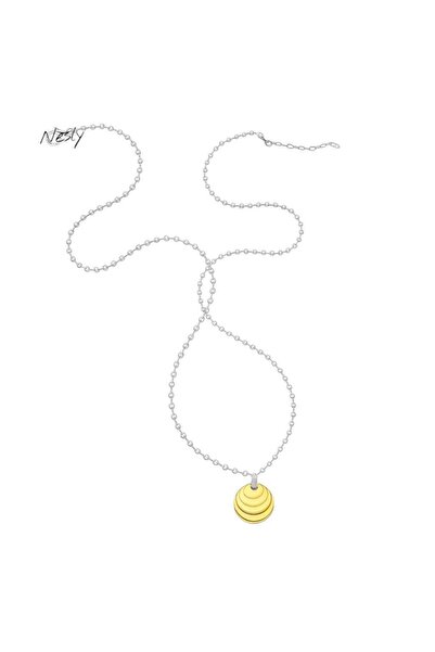neslyaccessories Mix Shine Uzun Kolye (Silver Zincirli)
